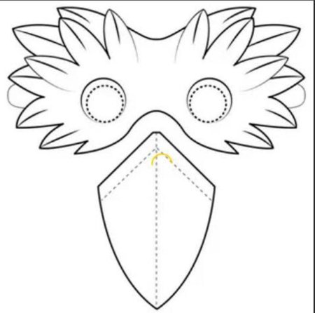 Маска журавля