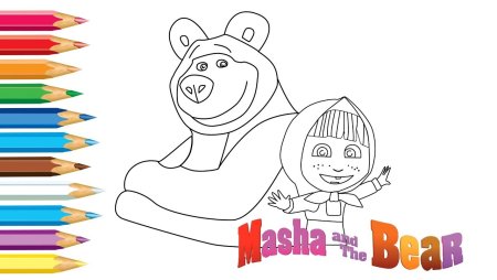 Маша и медведь чертеж