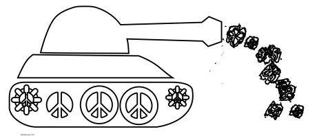 Трафарет танка