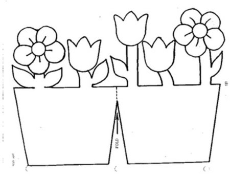 Трафареты корзины для цветов для вырезания из бумаги (43 фото)