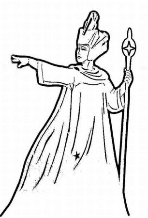 Снежная Королева трафарет