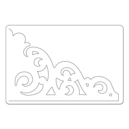 Ажурная корона трафарет