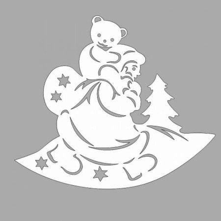 Вытынанки на окна новогодние красивые