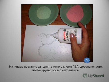 Рисование с помощью клея ПВА