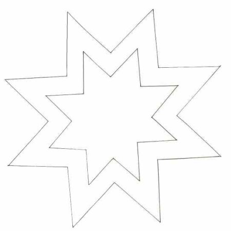 Новогодние звездочки трафареты