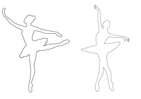 Балерина трафареты для вырезания из бумаги