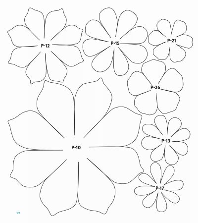 Трафареты объемного цветка из бумаги (49 фото)