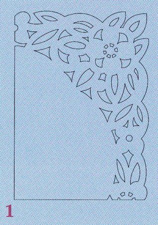 Ажурный трафарет для вырезания