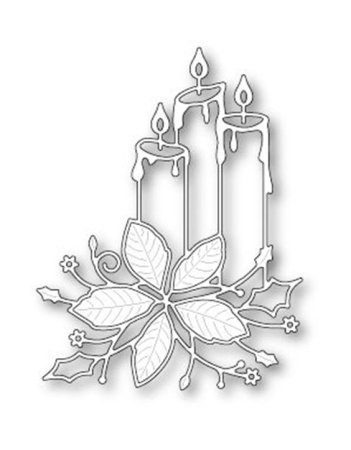 Вытынанка свеча Новогодняя