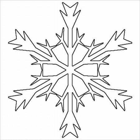 Трафарет «снежинки»