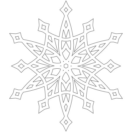 Снежинки на окна трафареты