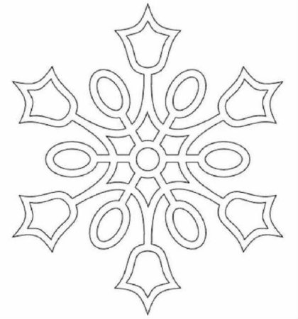 Вытынанки снежинки