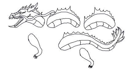 Макет дракона на руку