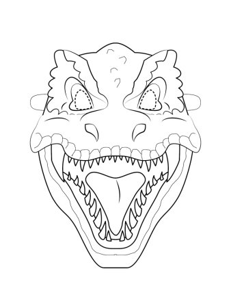 Маска t-Rex Тираннозавр