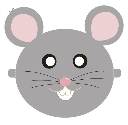 Маска мышки для детей