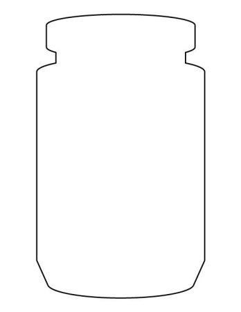 Баночка трафарет