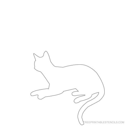 Трафарет котиков для вырезания