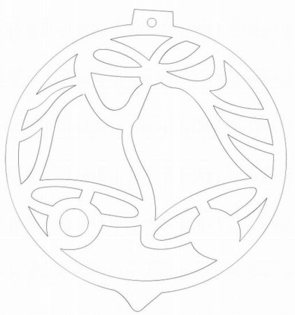 Вытынанки новогодние шары