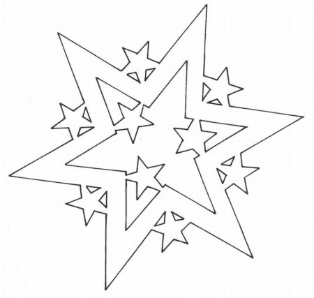 Трафареты на окна новогодние звезды