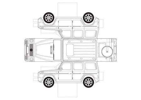Раскраска Мерседес g63