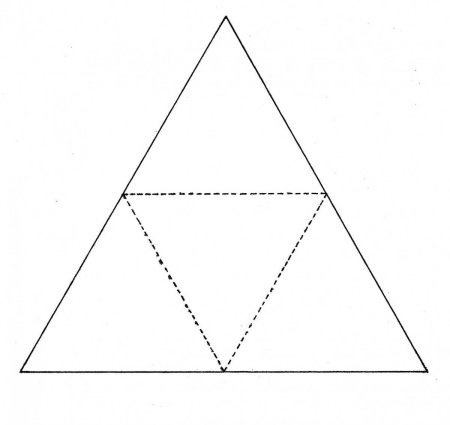 Развертка правильного тетраэдра