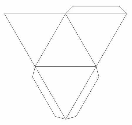 Трафареты треугольника из бумаги (43 фото)