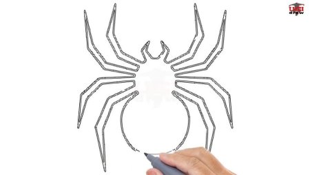 Нарисовать паука