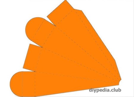 Трафарет морковки для аппликации