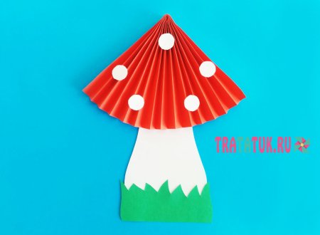 Мухомор из гармошки
