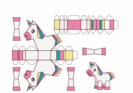 Развертки для склеивания для детей