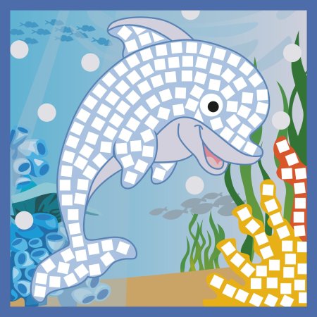 Трафареты для мозаики из цветной бумаги