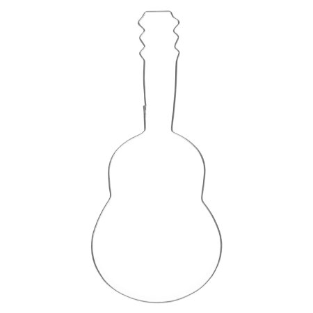 Гитара трафарет