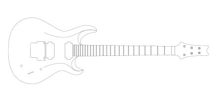 PRS Guitar Template