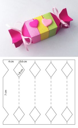 Коробочка из бумаги для подарка
