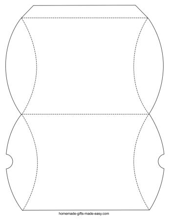 Трафарет коробочки для подарка