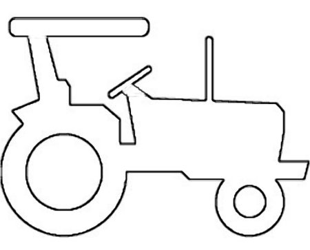 Детская машинка трафарет