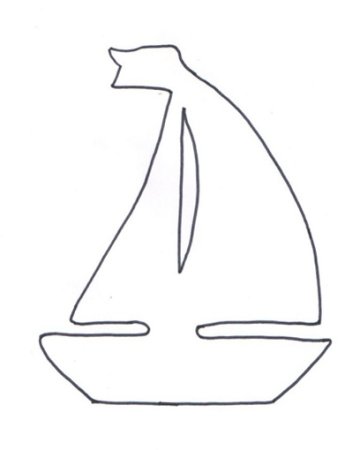 Кораблик шаблон