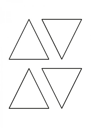 Трафареты треугольника для вырезания из бумаги (41 фото)
