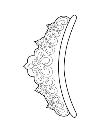 Кокошник раскраска