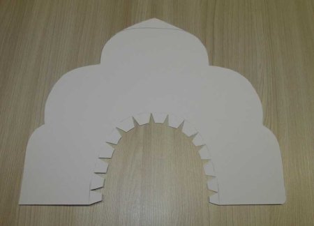 Кокошник из картона