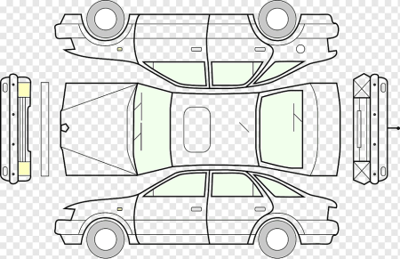 BMW e60 модель развертка