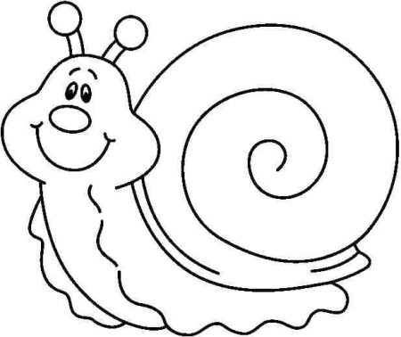 Улитка раскраска для детей 4-5 лет