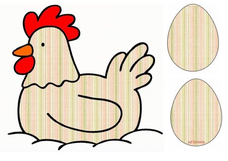 Курица из картона