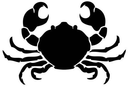 Трафарет скорпиона для рисования