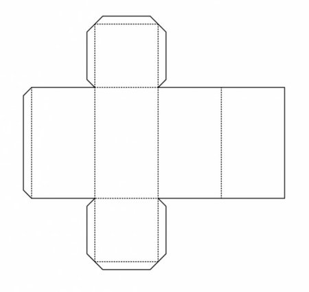 Четырёхугольная Призма чертёж