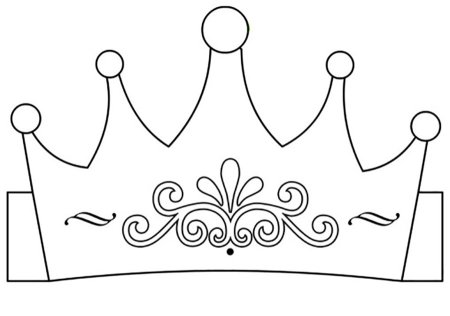 Корона трафарет