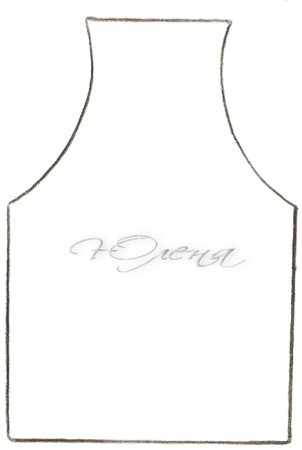 Шаблон фартука для аппликации