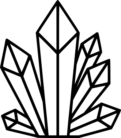 Кристалл нарисованный