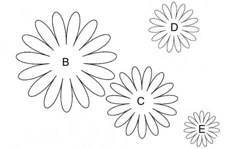 Ромашки для вырезания