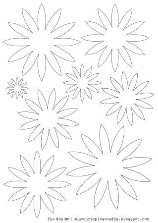 Трафареты хризантемы из бумаги (49 фото)